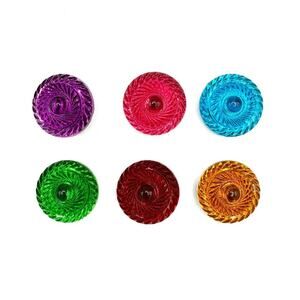 1990 Click-Its Bright Colorful Button Covers